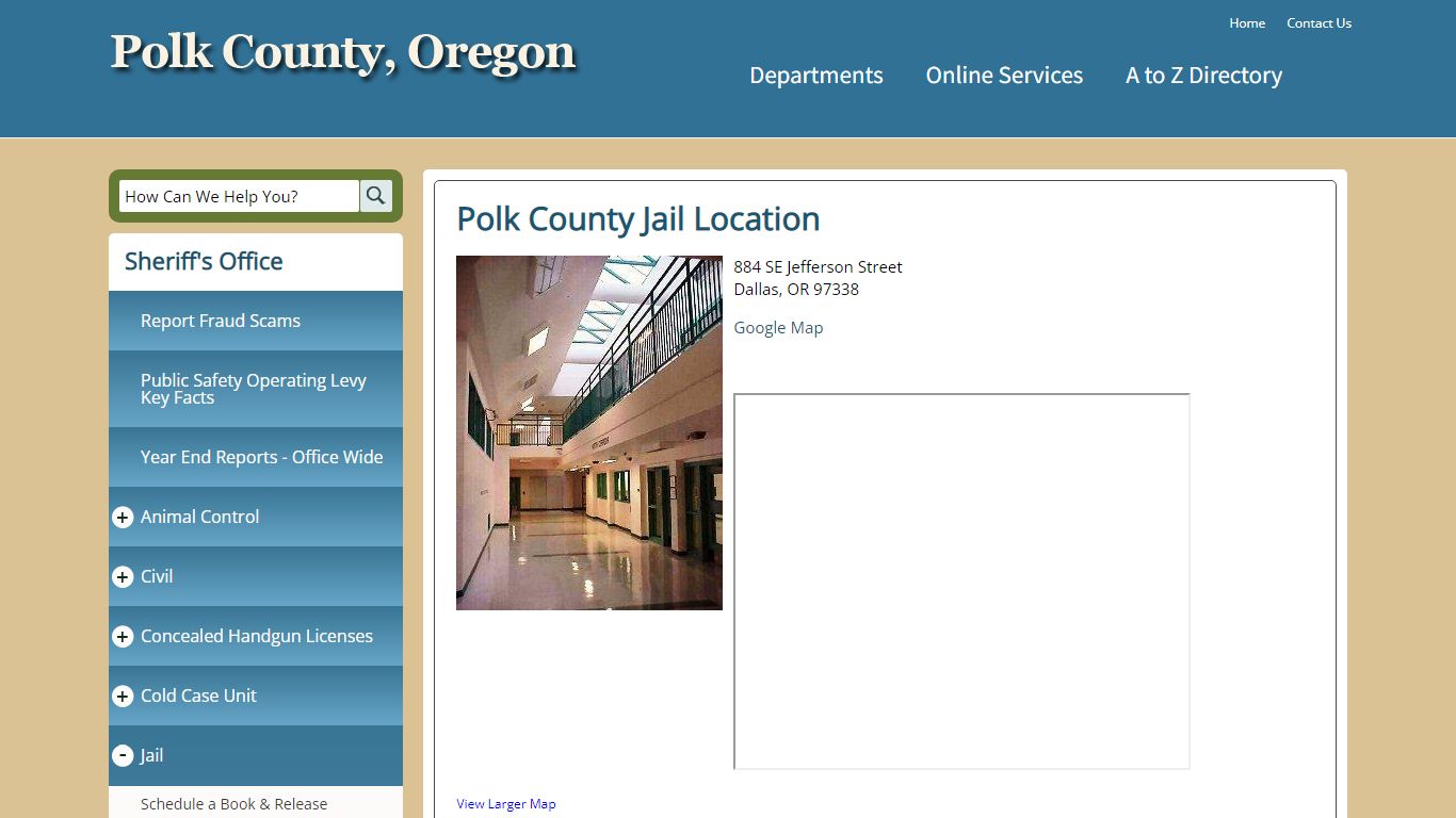 Polk County Jail Location | Polk County Oregon Official ...